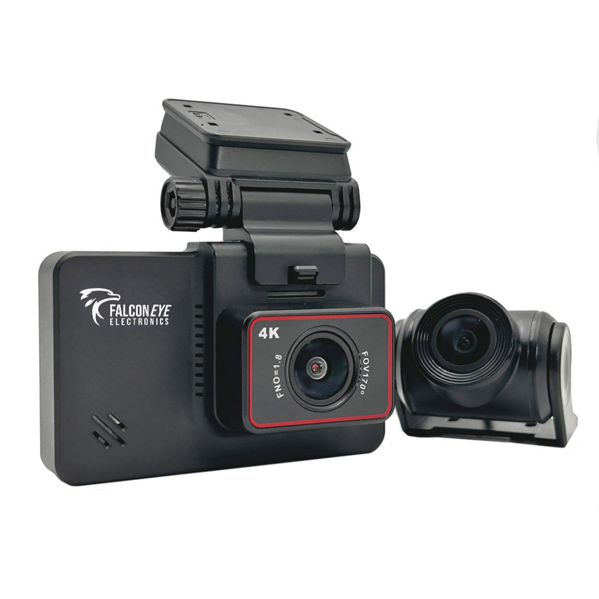 Top Dawg Electronics Falcon Dual Camera Dash Cam — 4K Resolution, GPS, Wi-Fi, Model# HDE-1195